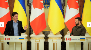 加拿大总理特鲁多闪电访问乌克兰