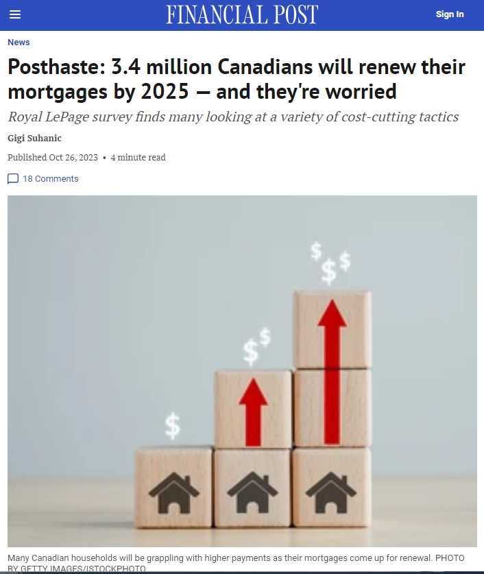 加拿大华人房贷越还越多，一年利息7万